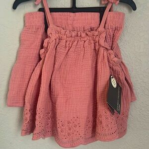 modern moments -kids top & shorts -size 5T